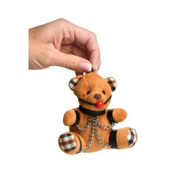 Φετιχιστικό Αρκουδάκι Μπρελόκ - Gagged Teddy Bear Keychain