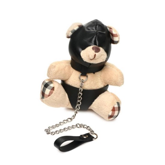 Hooded Teddy Bear Keychain Beige Sex Toys