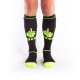 Brutus Fuck Party Socks With Pockets Black/Neon Yellow Erotic Lingerie 