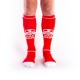 Σέξι Κάλτσες Με Τσέπες - Brutus Gas Mask Party Socks With Pockets Red/White Ερωτικά Εσώρουχα 