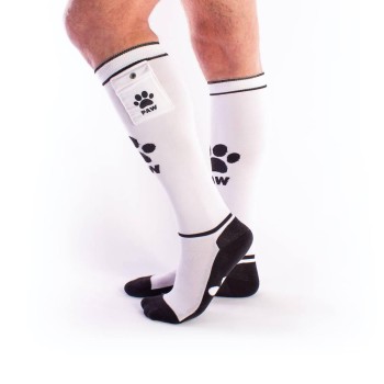 Σέξι Κάλτσες Με Τσέπες - Brutus Puppy Party Socks With Pockets White/Black