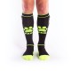 Brutus Puppy Party Socks With Pockets Black/Neon Yellow Erotic Lingerie 