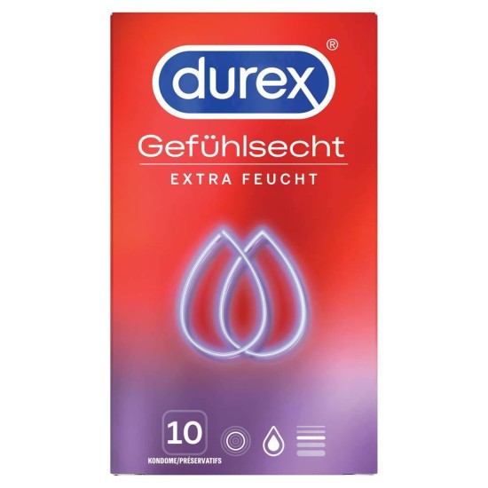 Προφυλακτικά Με Έξτρα Λιπαντικό - Durex Extra Moist Condoms 10pcs Sex & Ομορφιά 