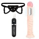 8.5" Realistic Vibrating Dildo & Strap-on Harness Set Sex Toys