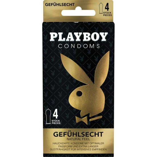 Λεπτά Προφυλακτικά - Playboy Natural Feeling Condoms 4pcs Sex & Ομορφιά 