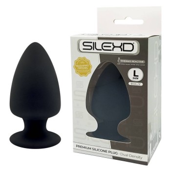 Πρωκτική Σφήνα Θερμοκρασίας - Model 1 Silicone Plug Large Black