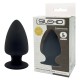 Πρωκτική Σφήνα Θερμοκρασίας - Model 1 Silicone Plug Large Black Sex Toys 