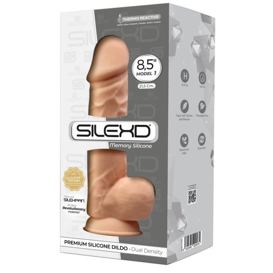 Μαλακό Ρεαλιστικό Πέος - Dual Density Silicone Dildo Model 1 Flesh 22cm Sex Toys 