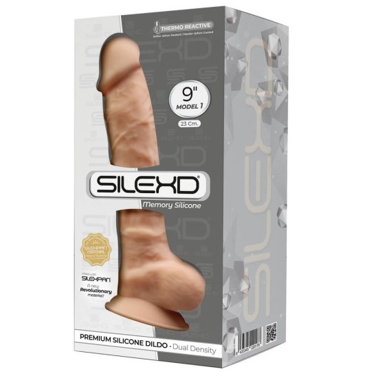 Dual Density Silicone Dildo Model 1 Flesh 23cm Sex Toys