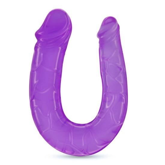 Διπλό Ομοίωμα Πέους Με Λιπαντικό - Deep Diver Double Dildo With Anal Lubricant Purple Sex Toys 