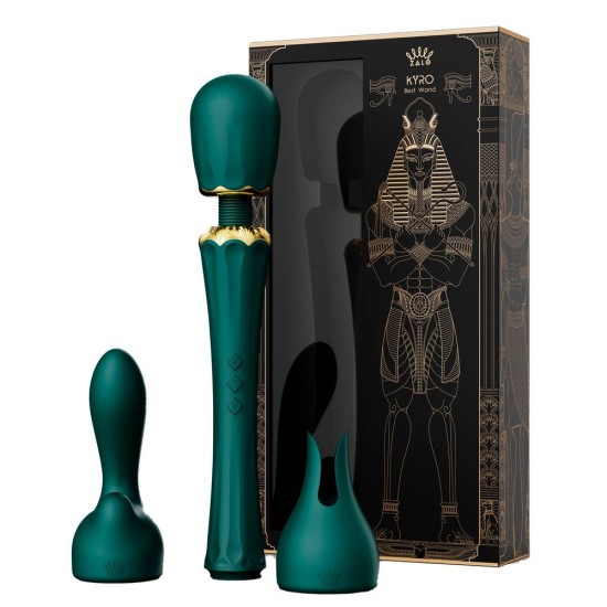 Αθόρυβη Συσκευή Μασάζ Πολυτελείας - Kyro Best Wand Massager Turquoise Green Sex Toys 