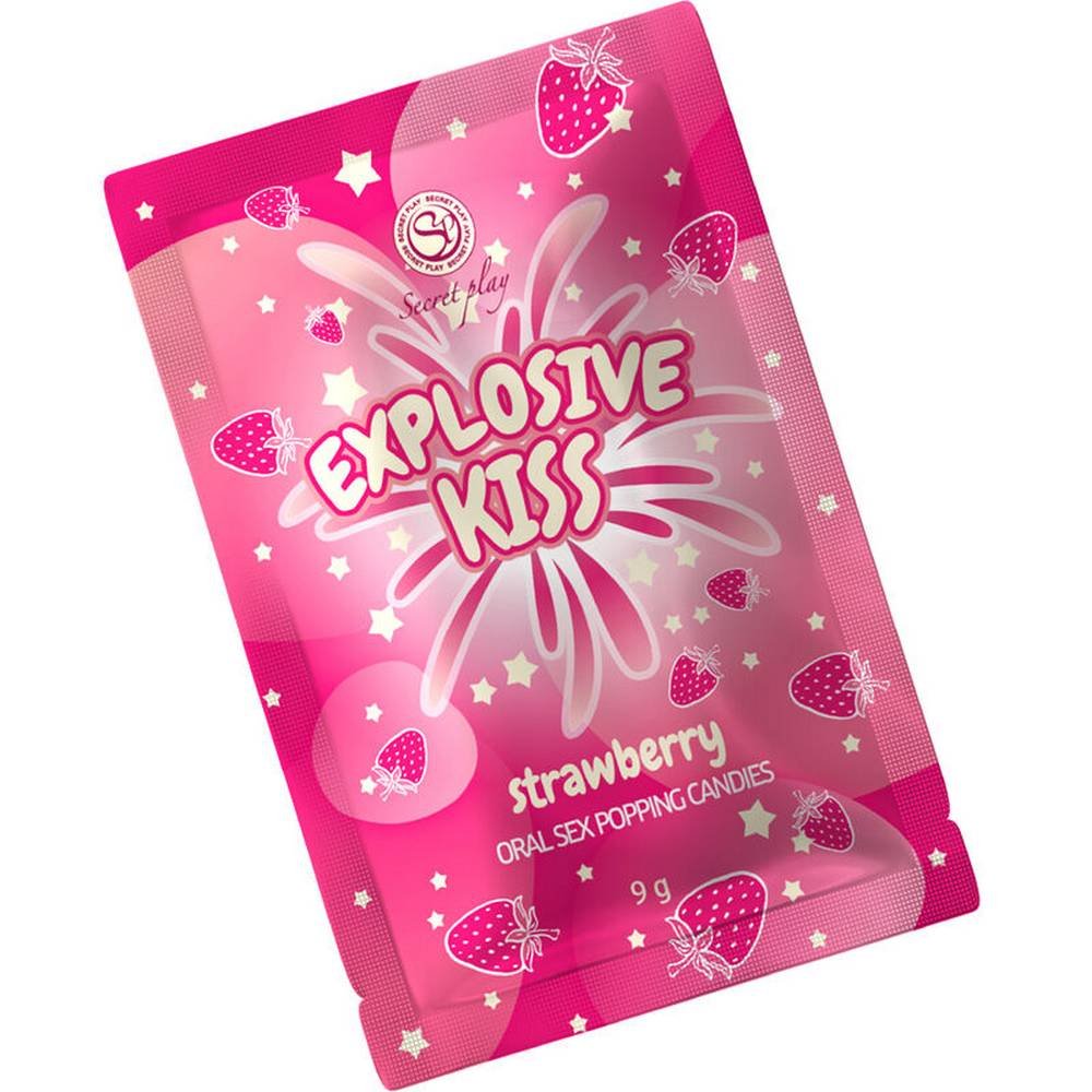 Καραμέλες Έκρηξης Explosive Kiss Oral Sex Popping Candies Strawberry