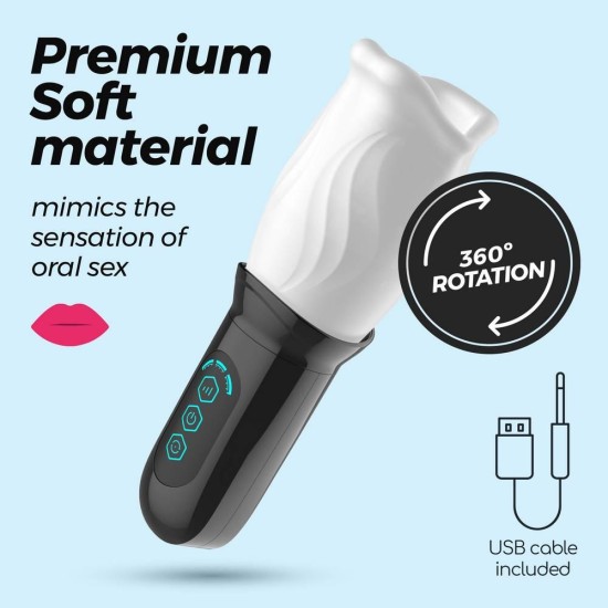 Αυτόματο Περιστρεφόμενο Αυνανιστήρι - Fellatrix Rechargeable Rotating Masturbator Sex Toys 