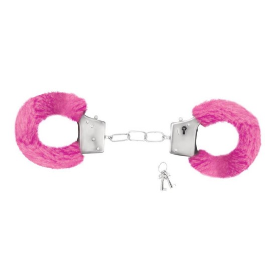 Χειροπέδες Με Γούνα - Crushious Pink Furry Handcuffs Fetish Toys