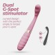 Ευλύγιστος Διπλός Δονητής - Crushious Pixie Dual End Rechargeable Vibrator Sex Toys 