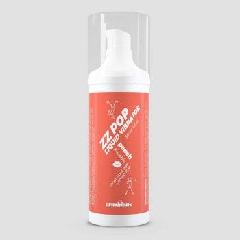 Υγρός Δονητής Με Γεύση - Crushious ZZ Pop Liquid Vibrator Peach 30ml