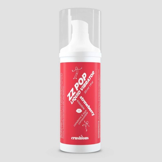 Υγρός Δονητής Με Γεύση - Crushious ZZ Pop Liquid Vibrator Strawberry 30ml Sex & Ομορφιά 