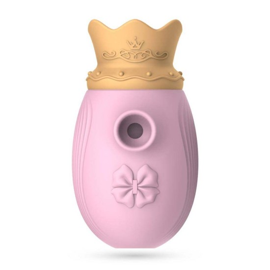 Κλειτοριδικός Αναρροφητής Με Γλώσσα - Monarch Crown Stimulator With Tongue Pink Sex Toys 