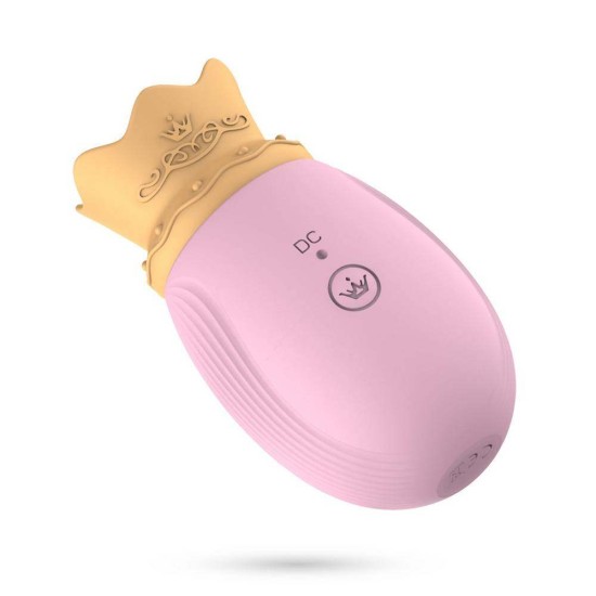 Κλειτοριδικός Αναρροφητής Με Γλώσσα - Monarch Crown Stimulator With Tongue Pink Sex Toys 
