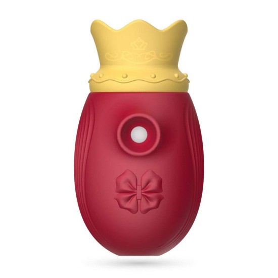 Κλειτοριδικός Αναρροφητής Με Γλώσσα - Monarch Crown Stimulator With Tongue Red Sex Toys 