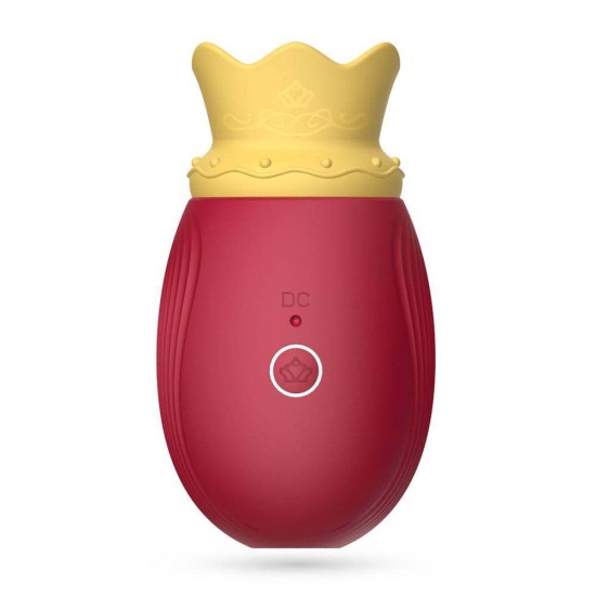 Κλειτοριδικός Αναρροφητής Με Γλώσσα - Monarch Crown Stimulator With Tongue Red Sex Toys 
