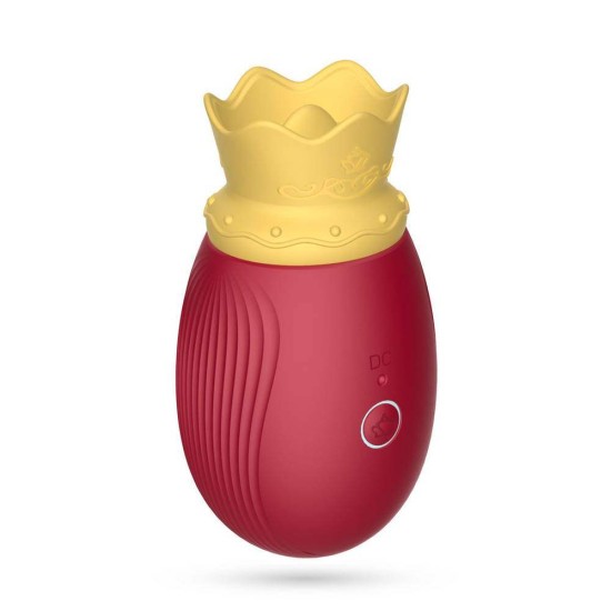 Monarch Crown Stimulator With Tongue Red Sex Toys