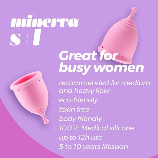 Μαλακά Κυπελάκια Περιόδου - Minerva Reusable Menstrual Cups With Toy Cleaner Sex & Ομορφιά 