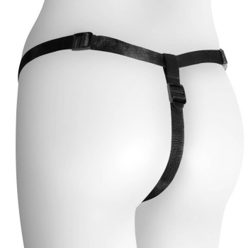 Ζώνη Στραπόν Με Ομοίωμα Σιλικόνης - Snapper Adjustable Harness With Silicone Dildo Black