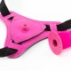 Ζώνη Στραπόν Με Ομοίωμα Σιλικόνης - Snapper Adjustable Harness With Silicone Dildo Pink Sex Toys 