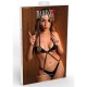 2pc Sexy Police Roleplay Costume 75208 Black Erotic Lingerie 