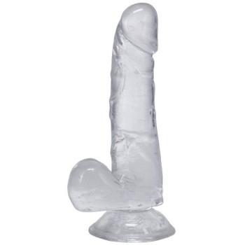 Realistic Dick In A Bag Clear 15cm
