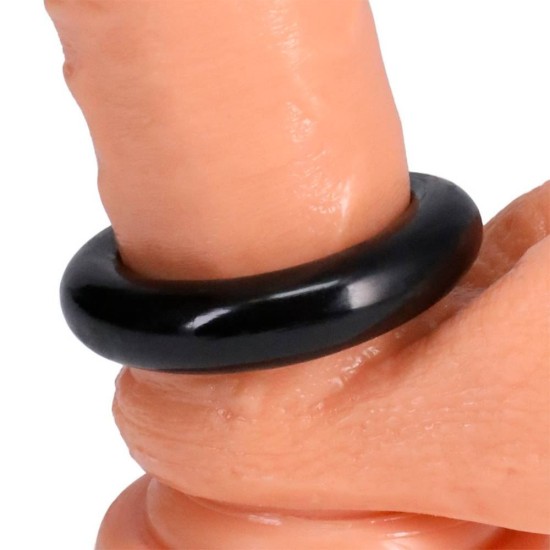 Ελαστικό Δαχτυλίδι Πέους - Doc Johnson The Donut 3x Cockring Black Sex Toys 