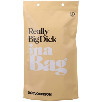 Big Realistic Dick In A Bag Clear 25cm