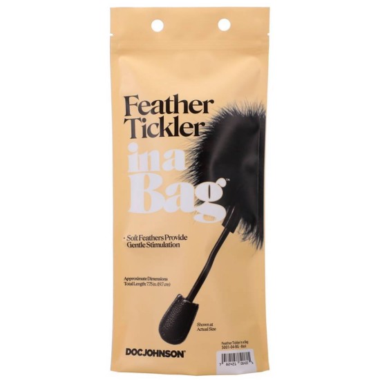 In A Bag Small Feather Tickler Black Fetish Toys 
