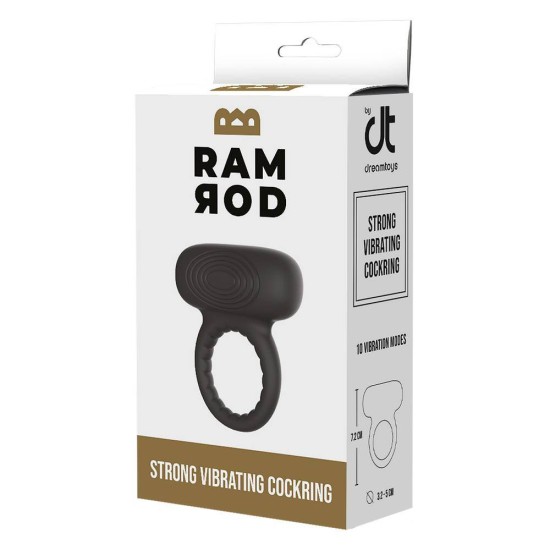 Ισχυρό Επαναφορτιζόμενο Δαχτυλίδι - Ramrod Strong Vibrating Cockring Sex Toys 