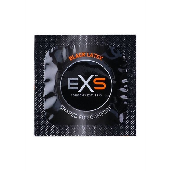 EXS Black Latex Condoms 1pc Sex & Beauty 