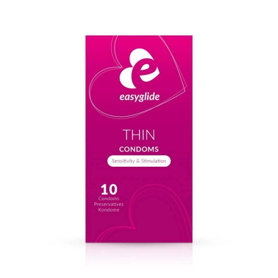 Λεπτά Προφυλακτικά - Easyglide Thin Condoms 10pcs Sex & Ομορφιά 