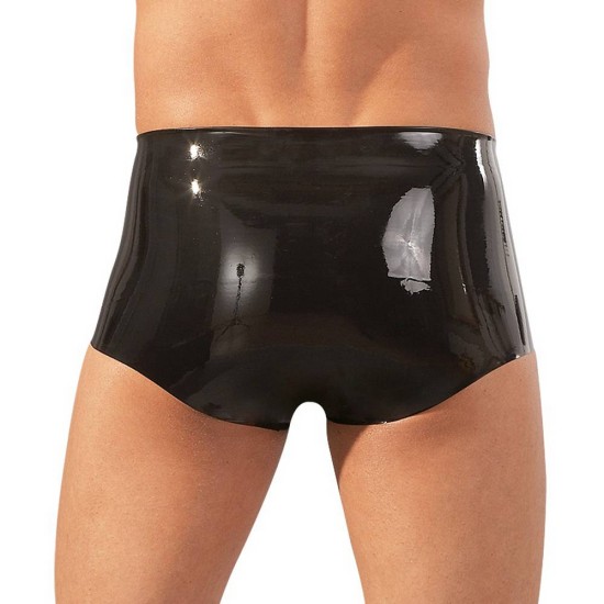 Men's Latex Fetish Pants Black Erotic Lingerie 