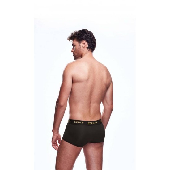 Μποξεράκι Με Διαφάνεια - Envy Transparent Men's Shorts Black  Ερωτικά Εσώρουχα 