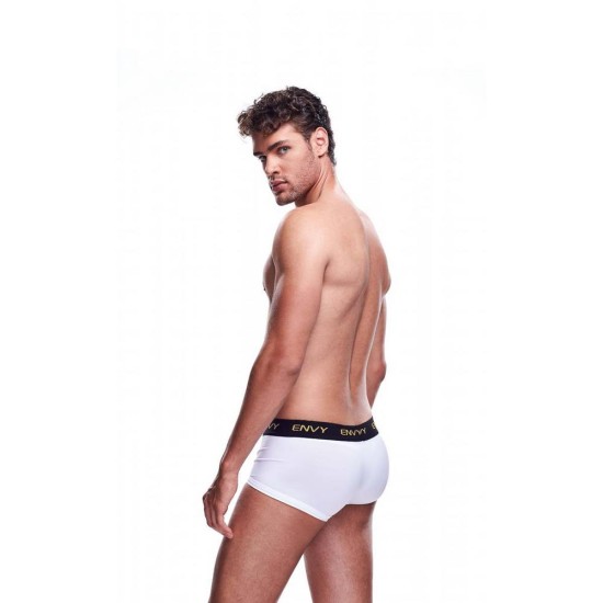Μποξεράκι Με Διαφάνεια - Envy Transparent Men's Shorts White Ερωτικά Εσώρουχα 