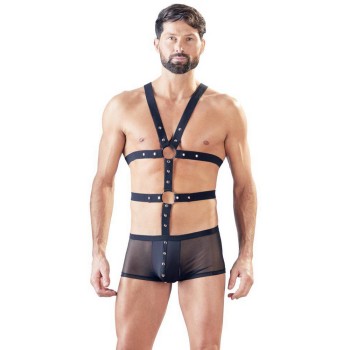 Boxer Με Harness - Boxer Shorts With Harness Black