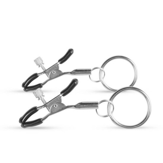 Metal Nipple Clamps With Ring Fetish Toys 