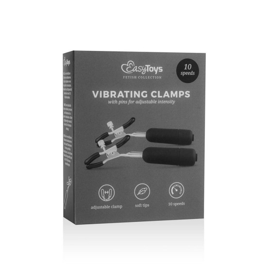 Nipple Clamps With Vibrating Bullets Fetish Toys 