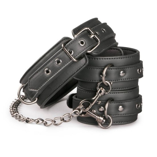 Leather Collar With Anklecuff Fetish Toys 