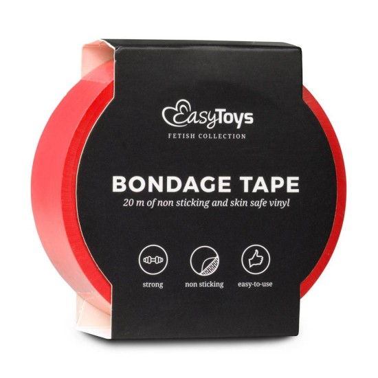 Red Bondage Tape 20m Fetish Toys 
