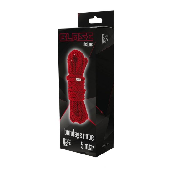 Κόκκινο Σχοινί Ακινητοποίησης - Blaze Deluxe Bondage Rope Red 5m Fetish Toys 