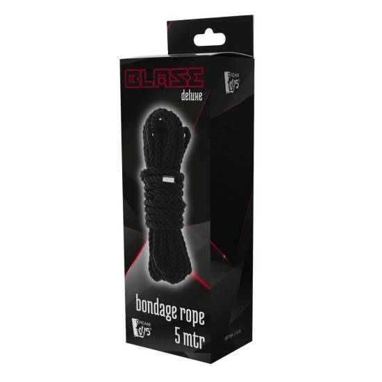 Blaze Deluxe Bondage Rope Black 5m Fetish Toys 