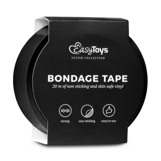 Μαύρη Ταινία Δεσίματος - Black Bondage Tape 20m Fetish Toys 