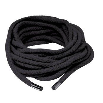 Μαύρο Σχοινί BDSM - Japanese Silk Rope Black 10,5m