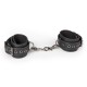 Black Leather Handcuffs Fetish Toys 